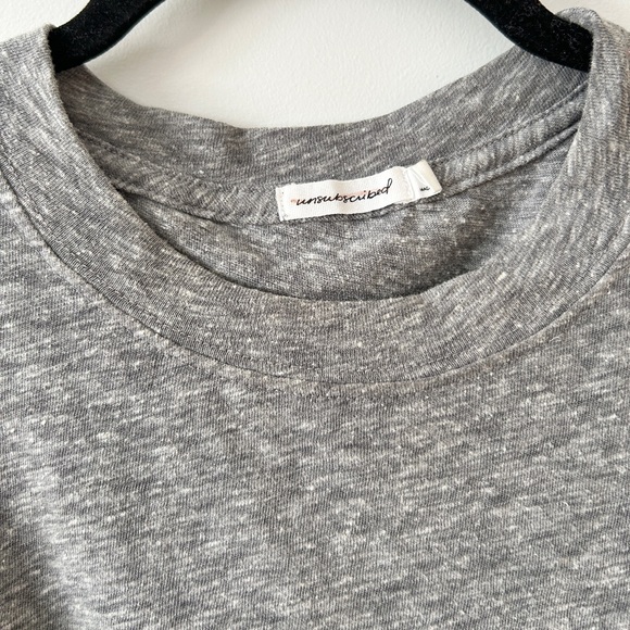 Unsubscribed Ruffle Grey Tee - Picture 4 of 4